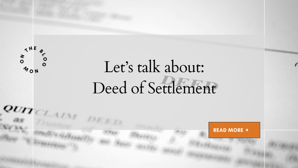 Deed of Settlement