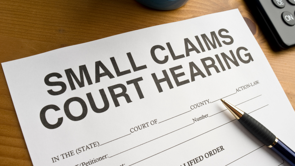 Document on Filing a Small Claims Case and Calling a Court Hearing
